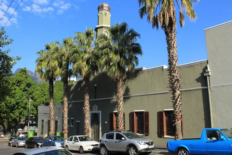 The exterior of Auwal Masjid on Dorp Street.