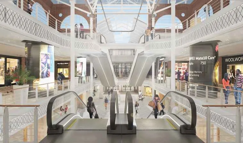 The Victoria Wharf atrium in a 2019 photograph.